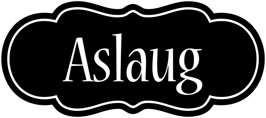 Aslaug welcome logo
