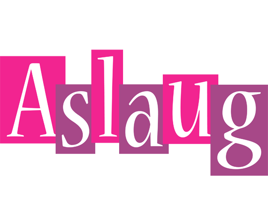 Aslaug whine logo