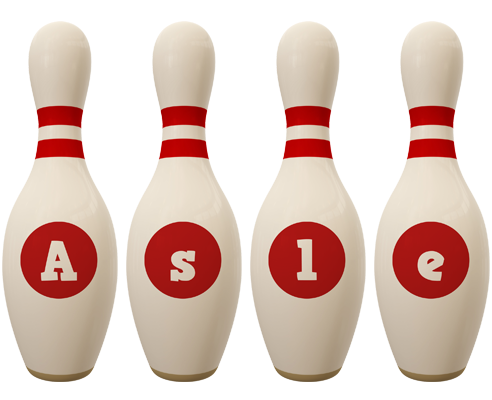 Asle bowling-pin logo