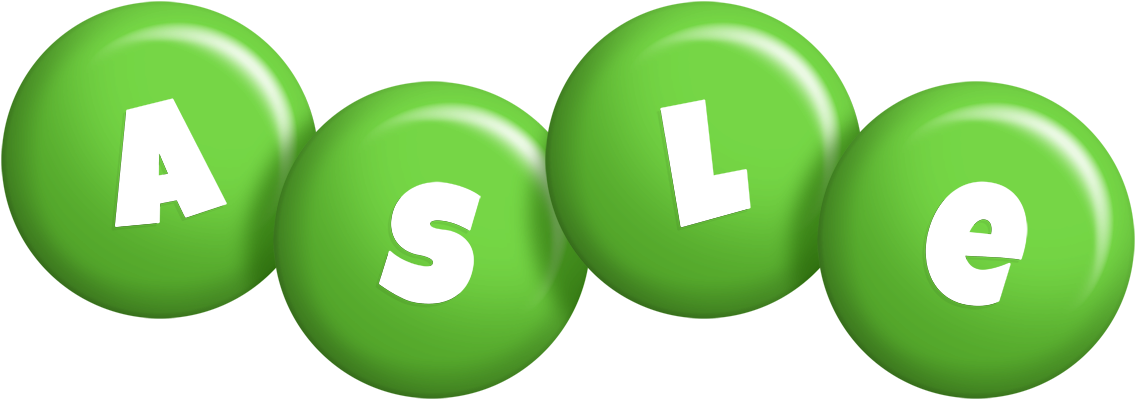 Asle candy-green logo