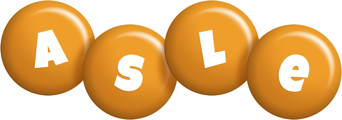 Asle candy-orange logo