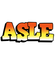 Asle sunset logo