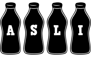 Asli bottle logo