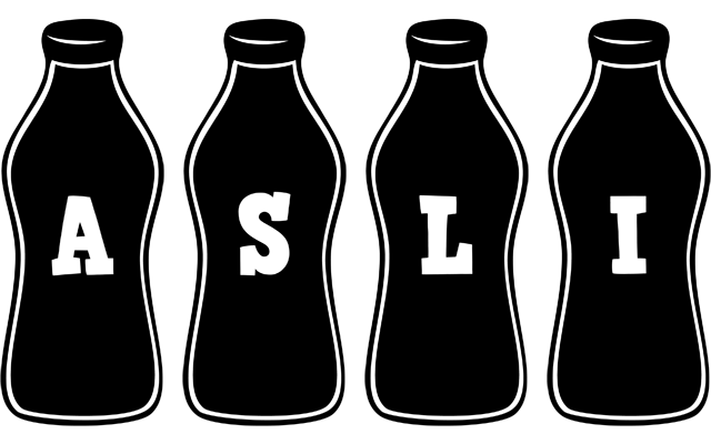 Asli bottle logo