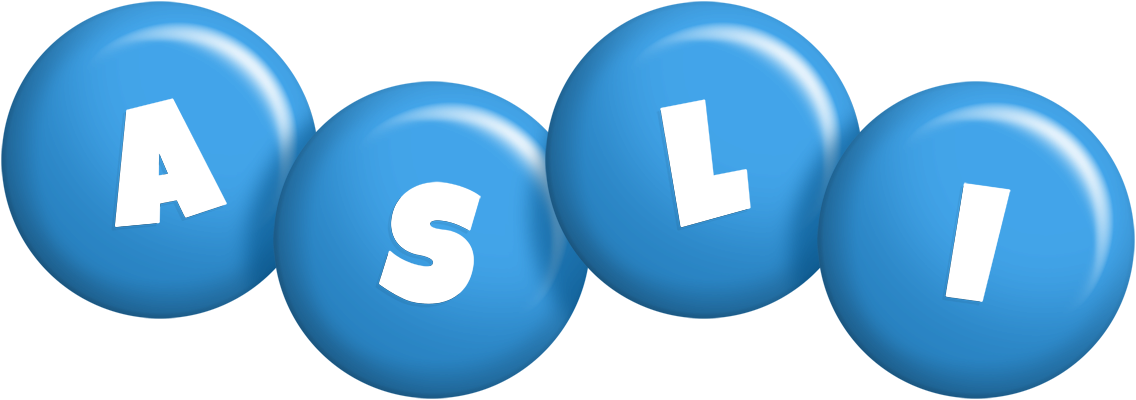 Asli candy-blue logo