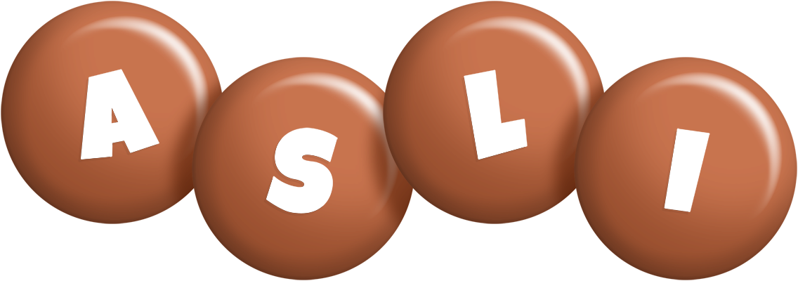Asli candy-brown logo