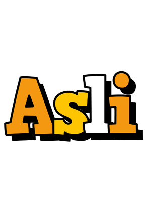 Asli cartoon logo