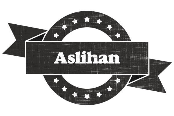 Aslihan grunge logo