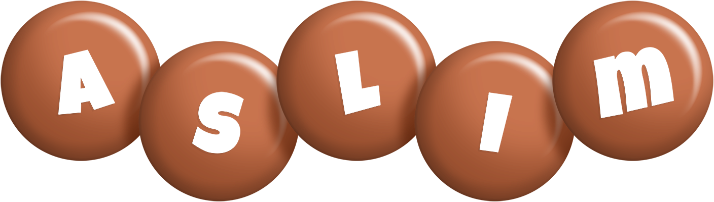 Aslim candy-brown logo