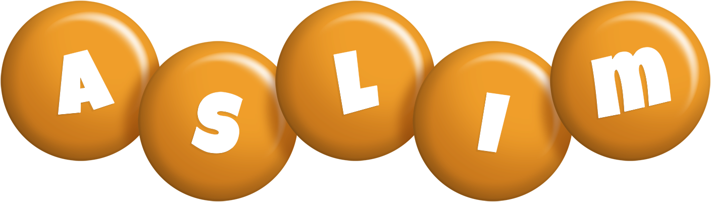 Aslim candy-orange logo