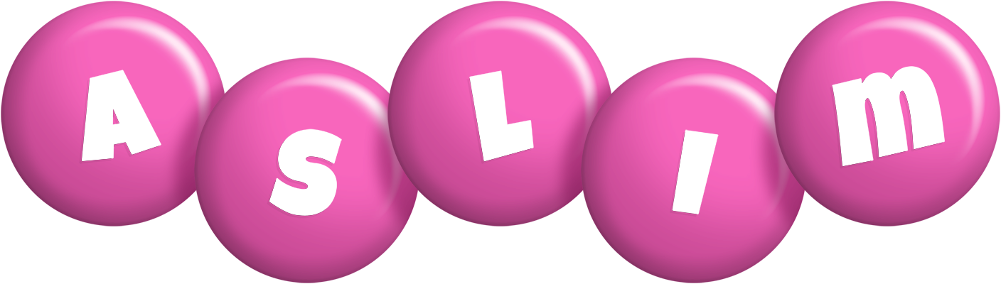 Aslim candy-pink logo