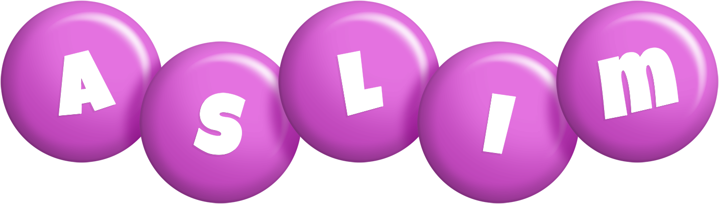 Aslim candy-purple logo