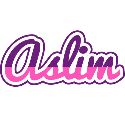 Aslim cheerful logo