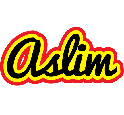Aslim flaming logo