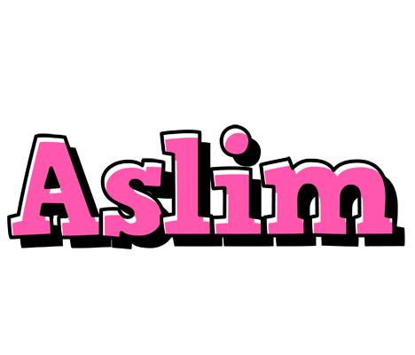 Aslim girlish logo