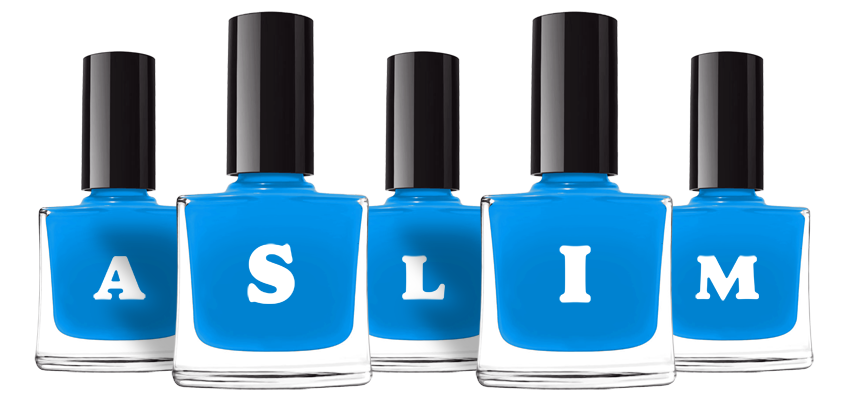 Aslim glossy logo