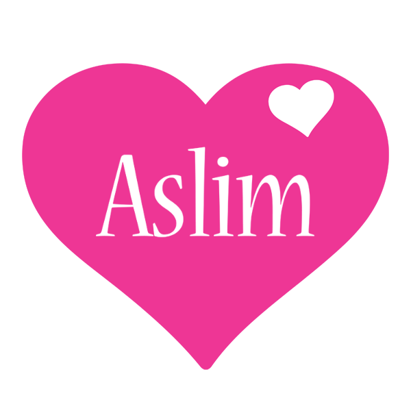Aslim love-heart logo