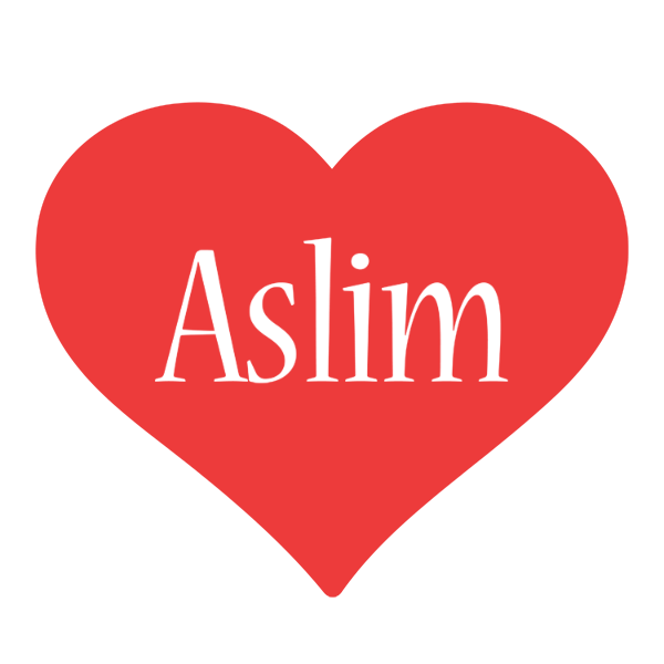 Aslim love logo