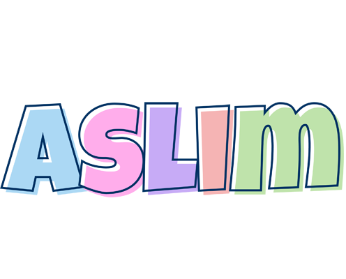 Aslim pastel logo