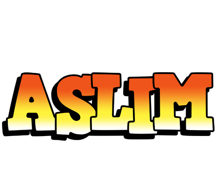 Aslim sunset logo