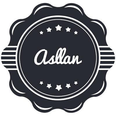 Asllan badge logo