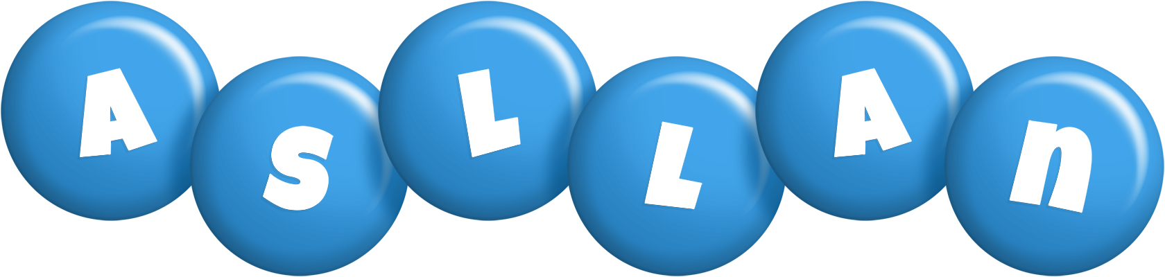 Asllan candy-blue logo