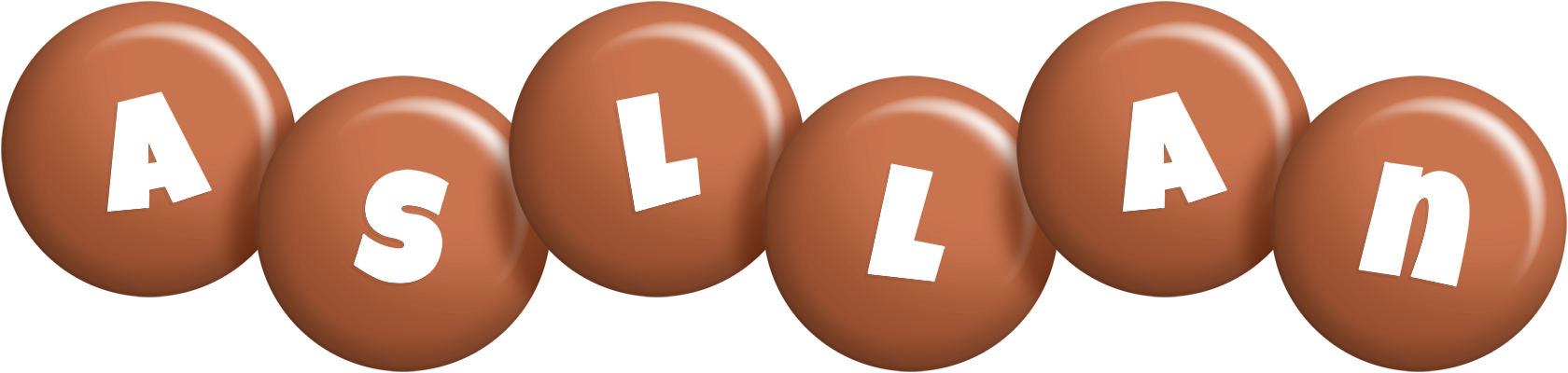 Asllan candy-brown logo