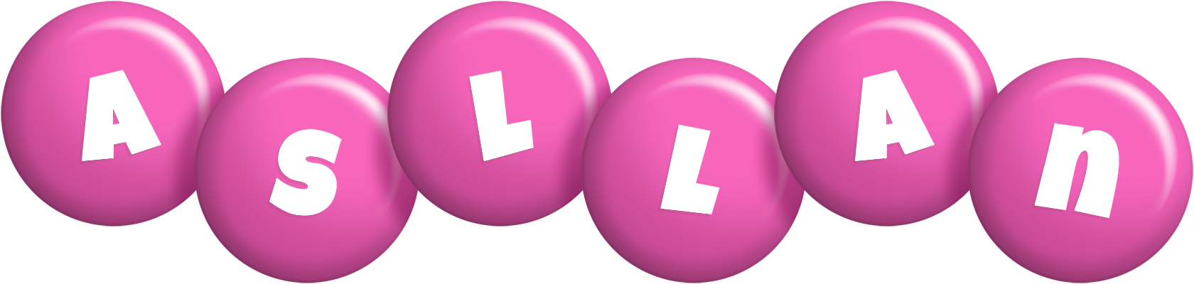Asllan candy-pink logo