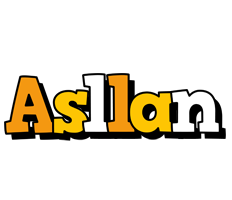 Asllan cartoon logo