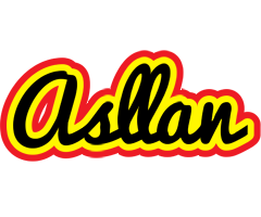 Asllan flaming logo