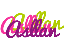 Asllan flowers logo