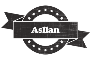 Asllan grunge logo