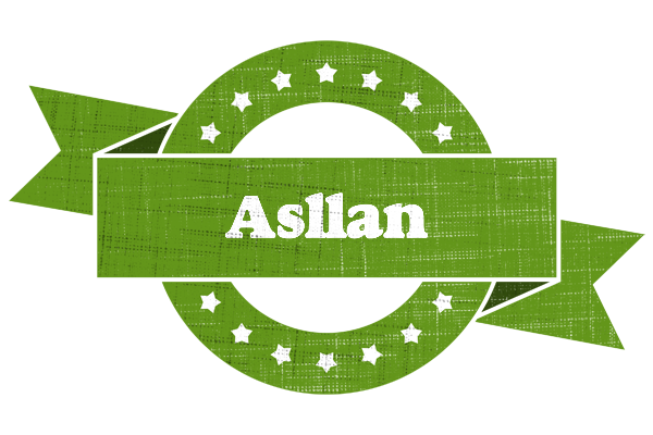 Asllan natural logo