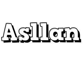 Asllan snowing logo