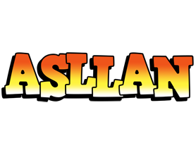 Asllan sunset logo