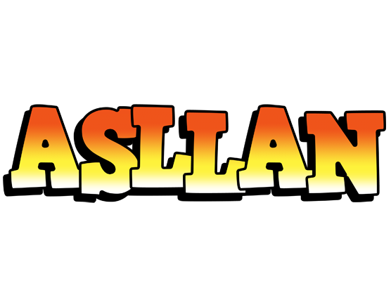 Asllan sunset logo