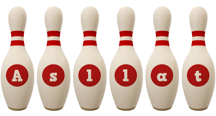 Asllat bowling-pin logo
