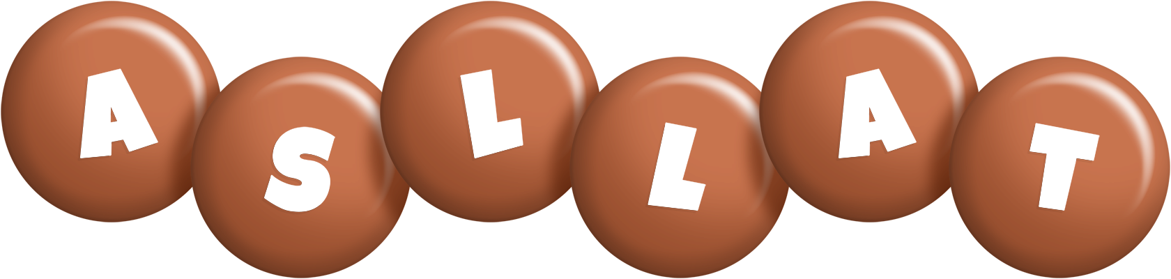 Asllat candy-brown logo