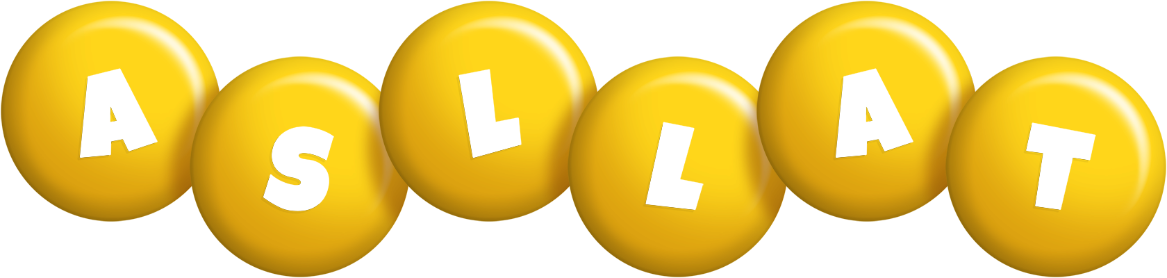 Asllat candy-yellow logo