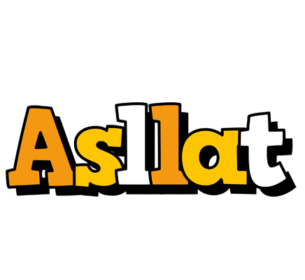 Asllat cartoon logo