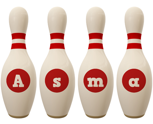 Asma bowling-pin logo