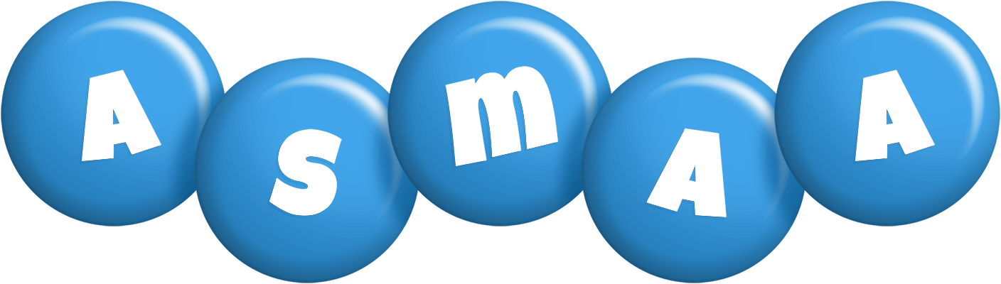 Asmaa candy-blue logo