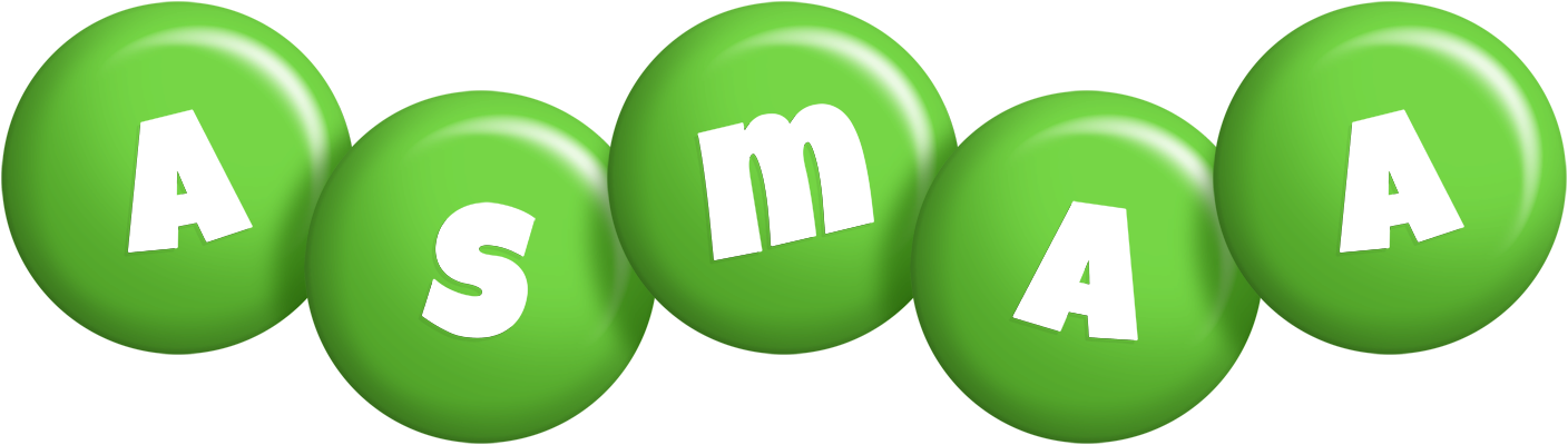 Asmaa candy-green logo