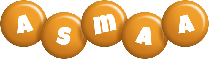 Asmaa candy-orange logo