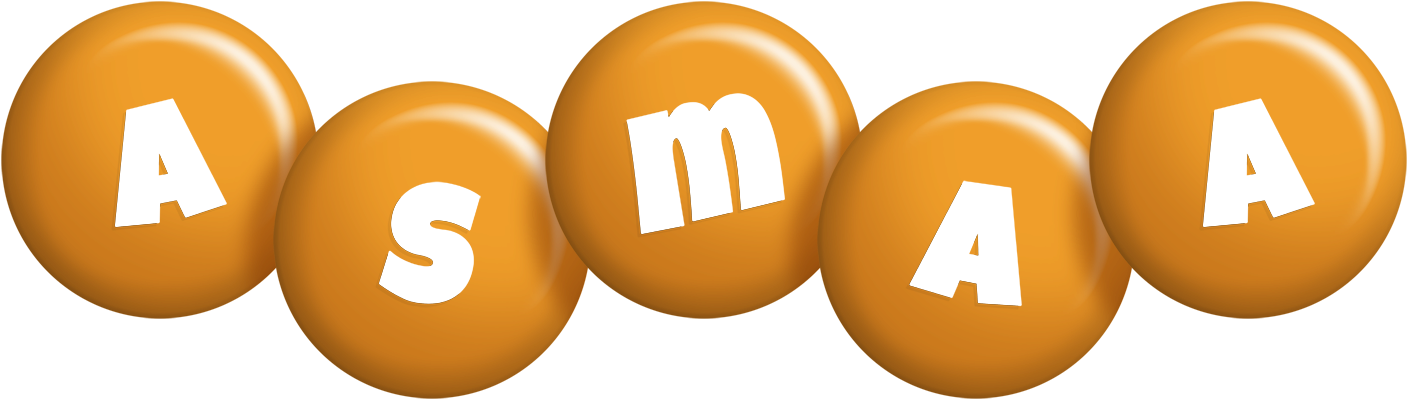 Asmaa candy-orange logo