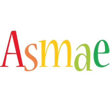 Asmae birthday logo