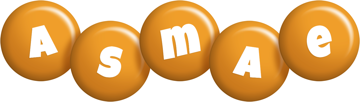 Asmae candy-orange logo