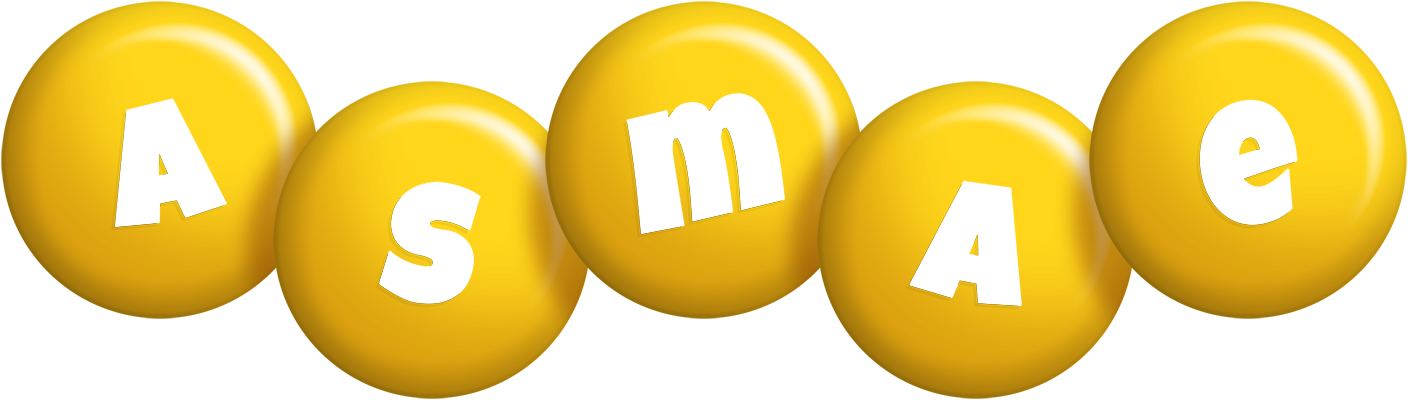 Asmae candy-yellow logo