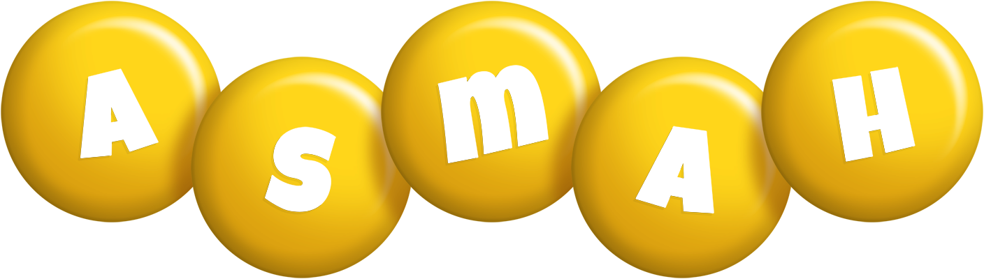 Asmah candy-yellow logo