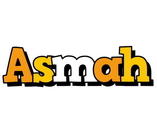 Asmah cartoon logo